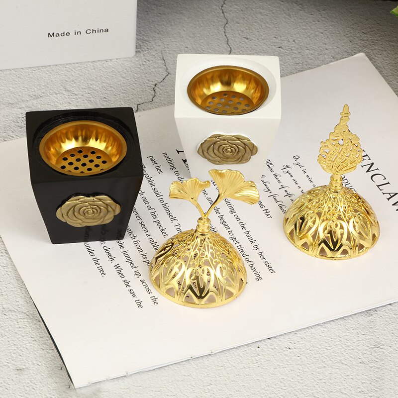 Pagoda Muslim Arab Censer Zen Decor Resin Incense Burner Middle Eastern Decoration for Home Candel Incense Holder Xmas Gifts