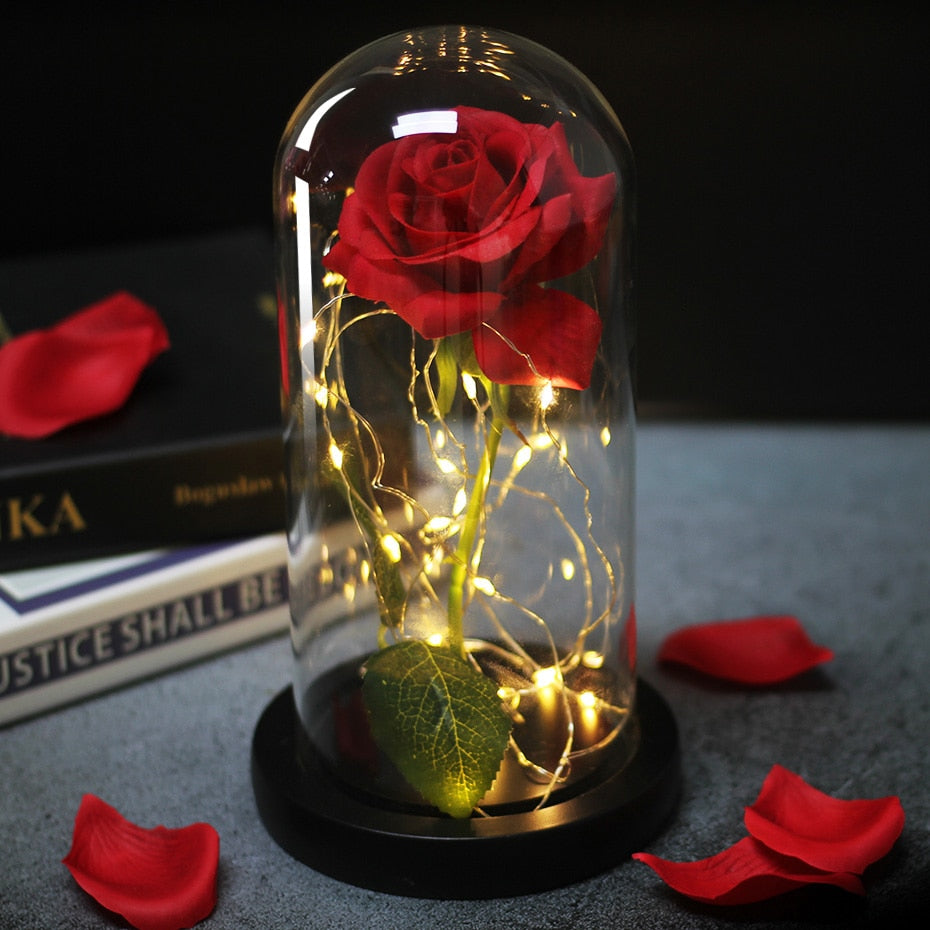 Rose In LED Dome