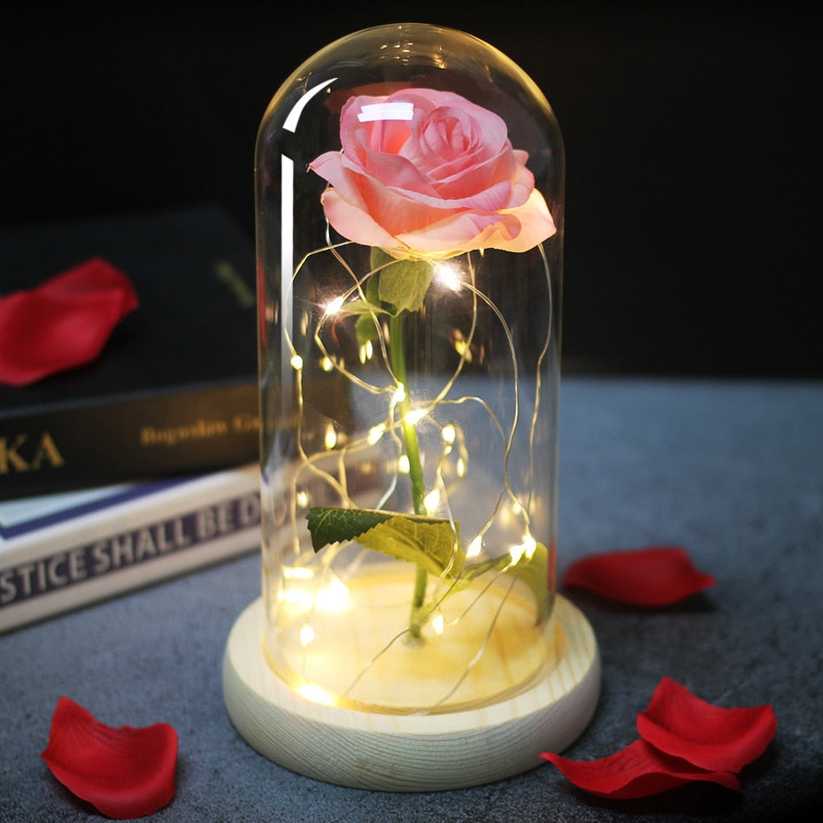 Rose In LED Dome