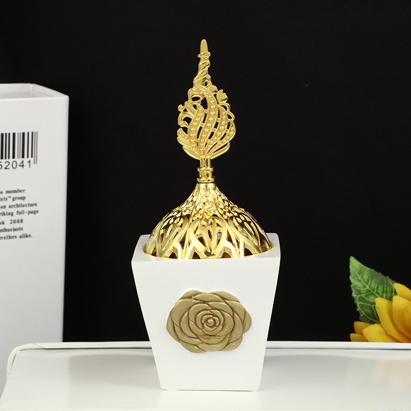 Pagoda Muslim Arab Censer Zen Decor Resin Incense Burner Middle Eastern Decoration for Home Candel Incense Holder Xmas Gifts