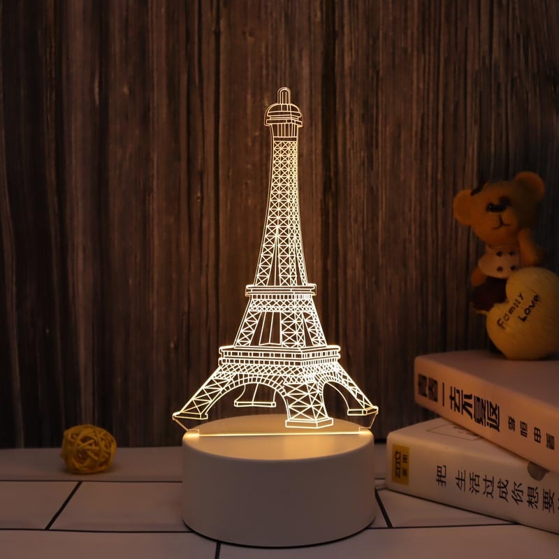 Muslim Ramadan Festival Decoration Supplies 3D Night Light Ornament Eid Mubarak Decorative Lamp Children Gifts Bedroom Decor